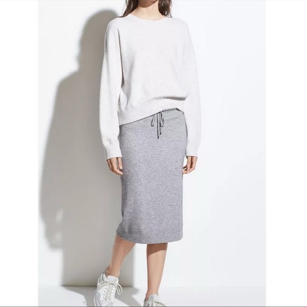 Vince Wool Cashmere Knee Length Skirt Size Large